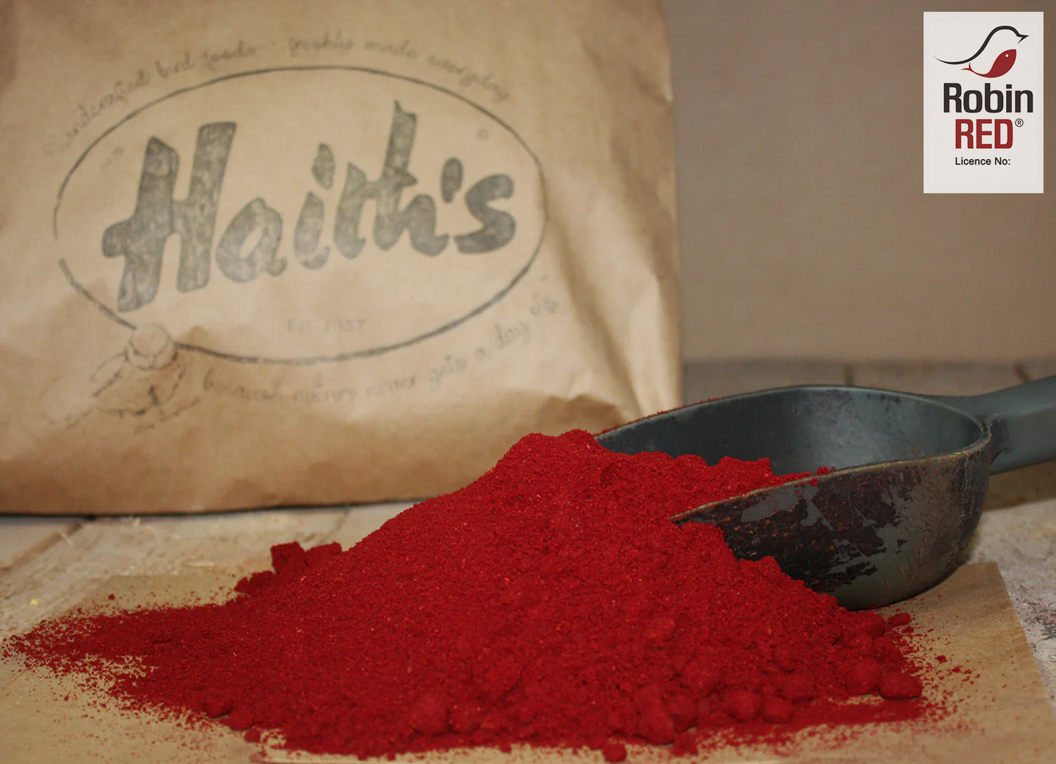 Haith's robin red for fishing inside a scoop 