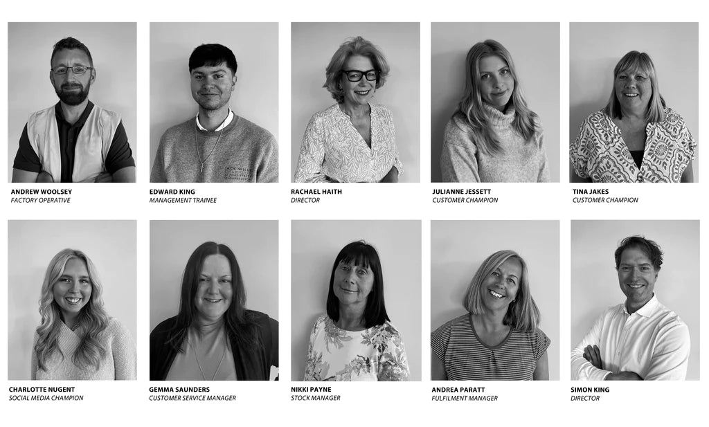Haith's team photos of some of the colleagues involved in exporting products to the EU. 