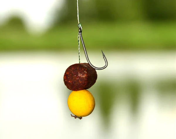 Bait on a hook made using haiths ingredients