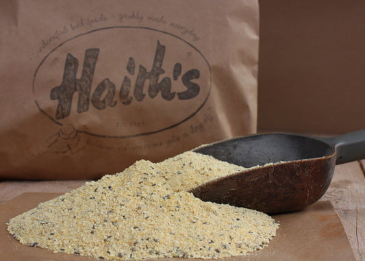 scoop with yellow fish bait spilling out