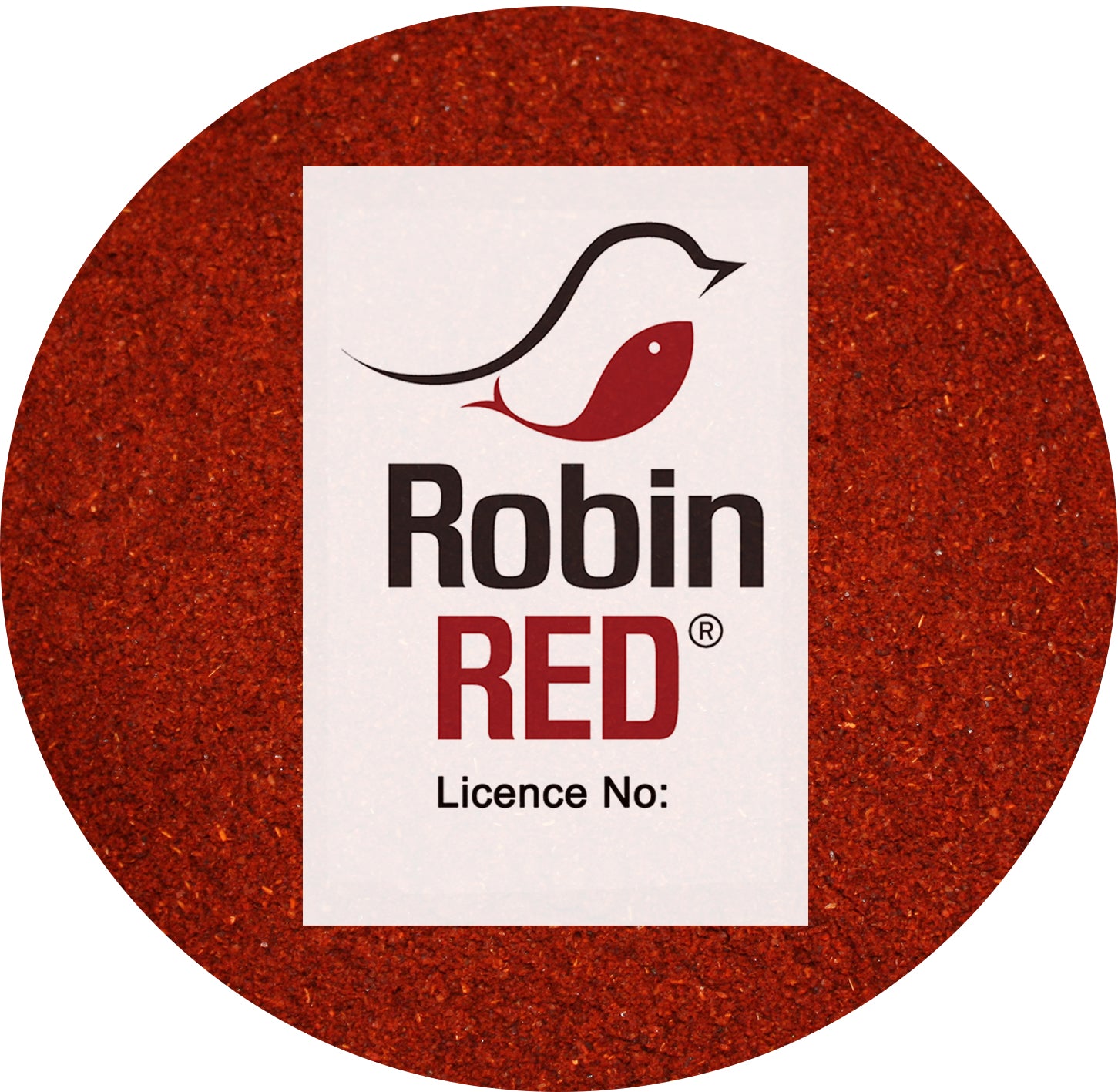 Robin Red logo and licence for UK and EU carp fishing bait firms and manufacturers