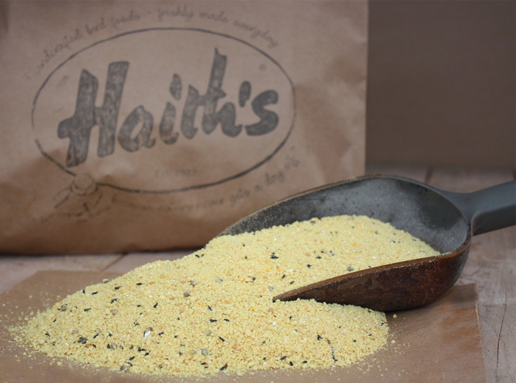 Haiths nectarblend fishing ingredient in a scoop 